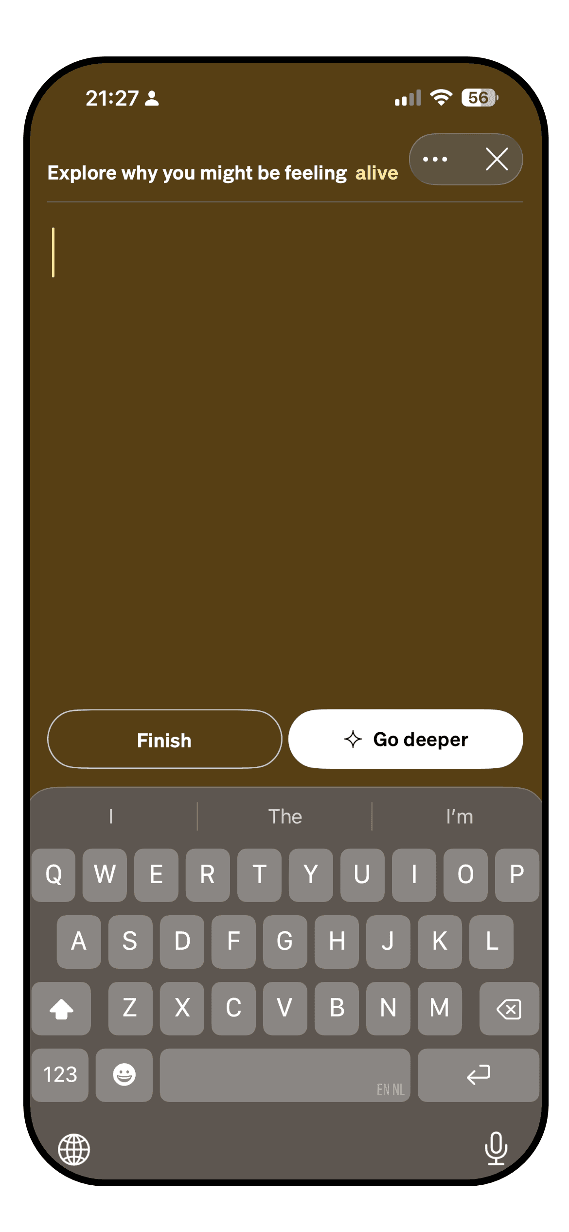 A How We Feel check-in with a note, a photo and a voice memo